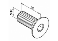 Vis 6 pans - tête fraisée, QS-532- EMB. 50 PIECES