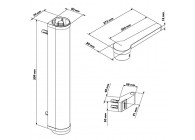 FERME-PORTE MOTORISE POUR PORTILLONS 180° - ARGENT