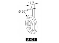 LR-M24~~REGELMOER ELECTRO VERZINKT M24 - VERP.10 ST