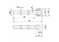 164-24LZ CHARNIERE REGLABLE M24 - ZINGUEE