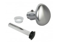 3006R-2~~HALVE RONDE KNOP IN ALUMINIUM - KRUKSTIFT VIERKANT 8 MM