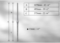 B2103~~SPIJL # 13MM - LENGTE 1070MM