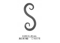 S-VOLUTE 200X85MM - # 16 MM