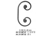 C-VOLUTE 180X95MM - 10X10MM