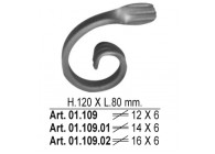 VOLUTE 120X80MM - 12X6MM