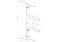 SWING40-130~~VEERSCHARNIER VR TUINPOORT - PRIJS PER PAAR