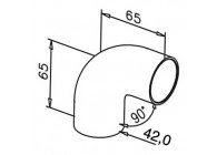 Raccord 90° avec 2 adaptateurs