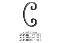 C-VOLUTE 130X70MM - 14X6MM