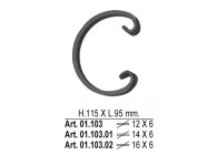 C-VOLUTE 95X115MM - 16X6MM