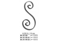 S-VOLUTE 230X115MM - 14X6MM