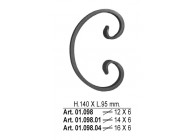 C-VOLUTE 140X95MM - 14X6MM