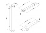 VENUS-S-9005~~P00017436-9005 - Gemotoriseerde poortsluiter voor draaipoorten-zwart