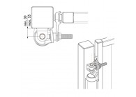 RHINO-SILV~~P00009905-SILV - Hydraulische poortsluiter-zilver