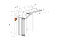 P00008967-SILV - ferme-portial hydraulique-argent