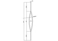 18.154.RD14.TB~~SPIJL RAL 9005 H1000X98MM DIKTE 14mm