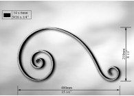 VOLUTE 210X400 - 14X6MM.