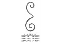 VOLUTE 230X80MM - 14X6MM