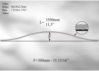 TUH33~~GEBOGEN HEKWERKKOKERS - 6 METER