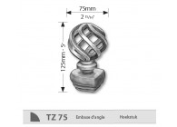 TZ75~~SIERKOP VR HOOFDBALUSTER