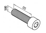 Vis 6-pans - creux de bouchon de tête, QS-24,