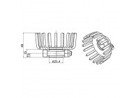 Systeme d accouplement au moteur, 15 dents