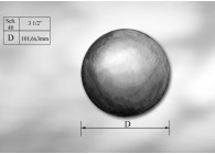 BOULE CREUSE 101,6MM.