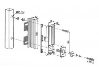 SHRLQF2K-9005~~P00011113-9005 - Veiligheidsslotvanger draaipoort rond 40mm-zwart