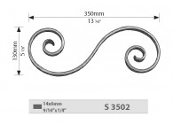 VOLUTE 130X350 - 14X6MM.