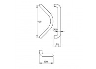 Barre de tirage Hext D30 I425 H85 B180