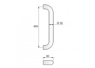 Barre de tirage Hext D35 I650 H85