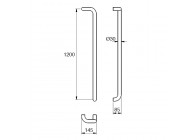 Barre de tirage Hext D30 I1200 H85 B145