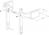 3006FIX-9005~~P00006200-9005 - Krukpaar in geanodiseerd aluminium met vast en-of roterende werking-z