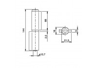 402I-140~~LASPAUMEL MET 2 AANLASLIPPEN + LOSSE STIFT