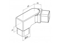 Raccord 90° avec élément orientable g. (0-70°)