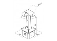 Support 90° pr m.-c. Ø 42,4x2mm