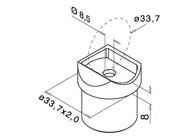 130774-12~~ADAPTER MOD.0773 - o33.7