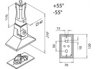 134943-040-12~~Bodemflens voor lijmverbinding, verstelbaar