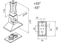 144943-040-12~~Bodemflens voor lijmverbinding, verstelbaar