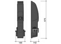 633175~~Motor 24V - geen sturing - 1400 toeren - kabelontgrendeling