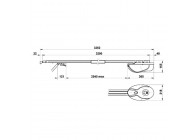 KIT TEO 700 - 24V (moteur plus rail) (3 metre)