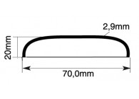 FOND DE TUBE 70MM.