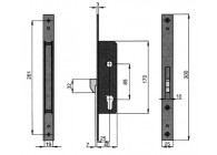 1436-25~~1406.25.25 HAAKSLOT VOOR PROFIEL 40X40 MM