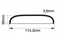 FOND DE TUBE 114,3MM.