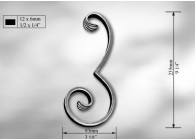 VOLUTE 235X93 - 12X6MM.