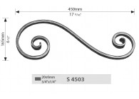 S4503~~KRUL 165X450MM - 20X6MM.