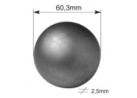 SPM60~~HOLLE STALEN BOL 60,3MM.