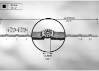 TM201~~VERBINDINGSPROFIEL # 14MM - LENGTE 2M