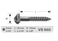 VB860~~HOUTSCHROEF MET VIERK. KOP