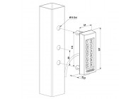 SLIMSTONE-2-SILV~~P00009877-SILV - Codeklavier met 2 interne relais-zilver