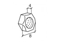 ECROU SIX PANS - M5 - PG